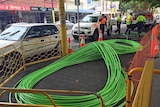 Workers at NBN site