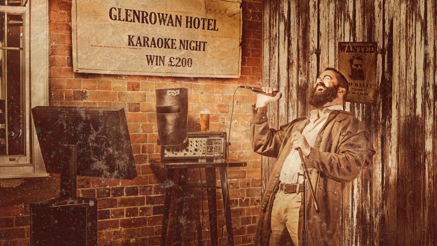 One of the beards of Ipswich includes a Ned Kelly look-a-like singing karaoke.