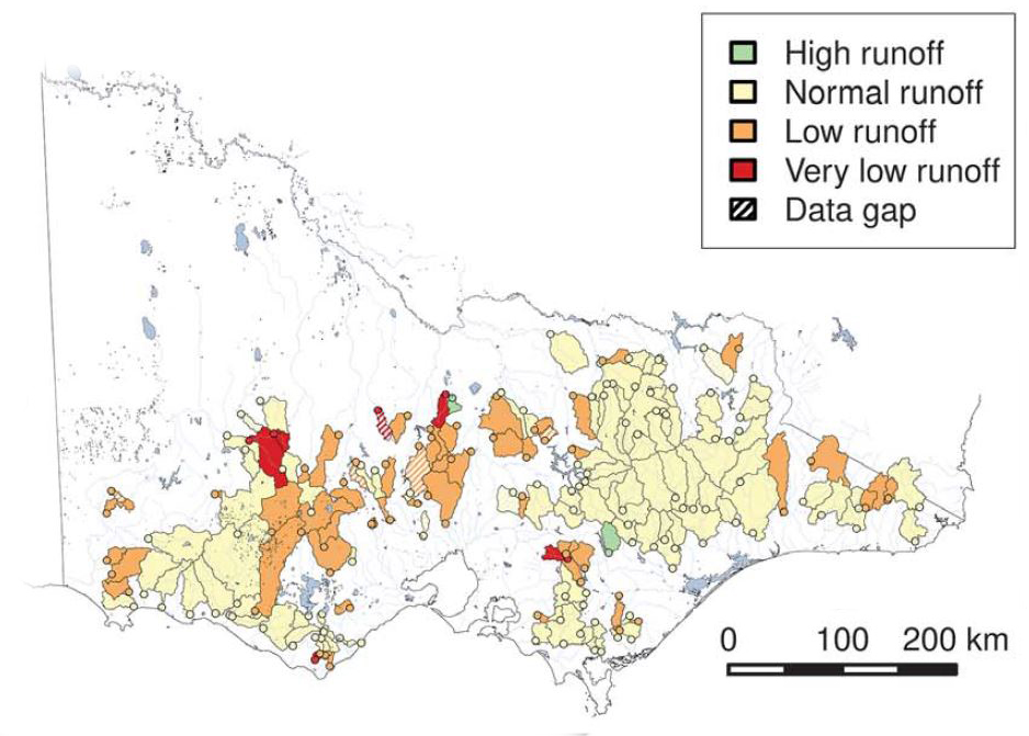 map of Victorian water catchments 