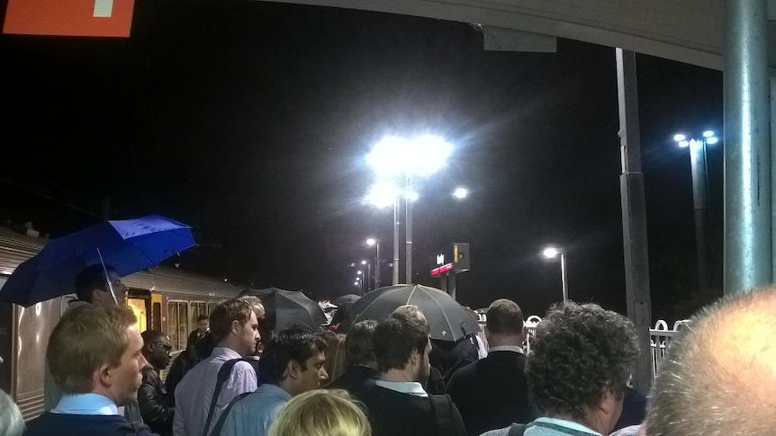 Passengers stuck waiting at Kuraby train station