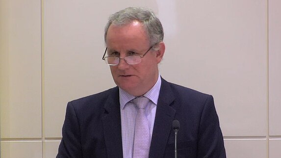 Former corrections minister John Elferink gives evidence to the royal commission