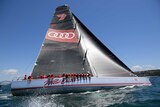 Wild Oats XI is seen ahead of the start of the CYCA SOLAS Big Boat Challenge.