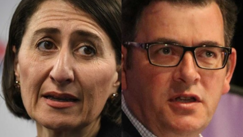 A composite mage of Gladys Berejiklian and Daniel Andrews.