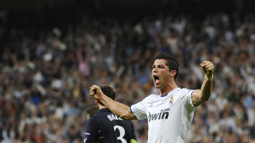 Ronaldo celebrates for Real Madrid