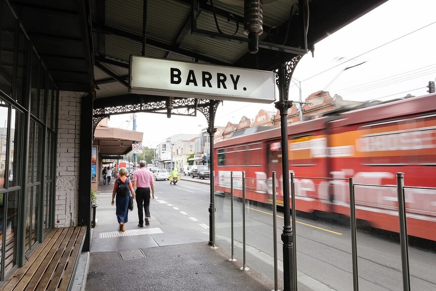 The exterior of Barry cafe in Northcote, Melbourne.