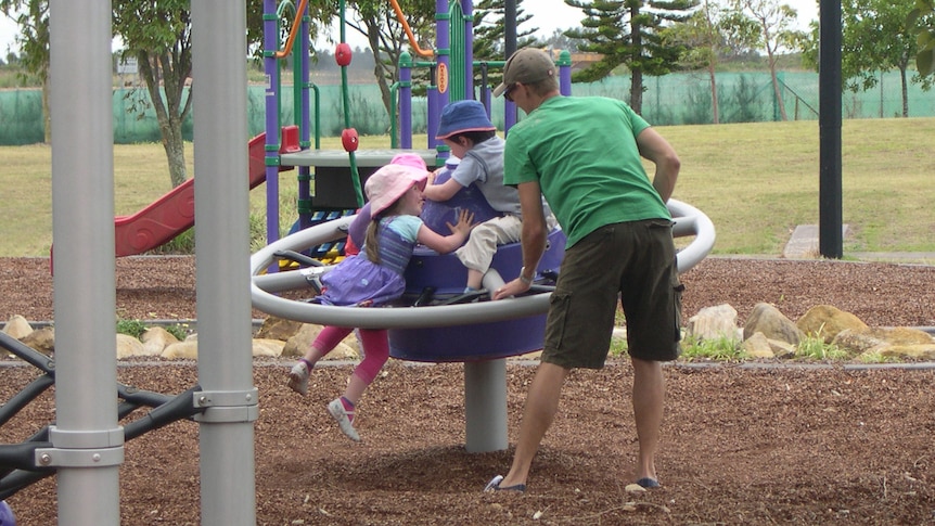 Children playing in an outdoor playground - generic