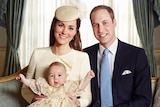One of the official portraits for the christening of Prince George of Cambridge.
