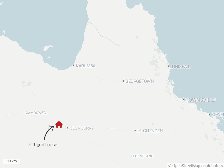 A map showing north-west Queensland