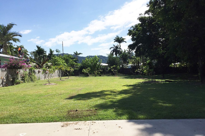 A memorial park now stands at the house site where the eight children died.