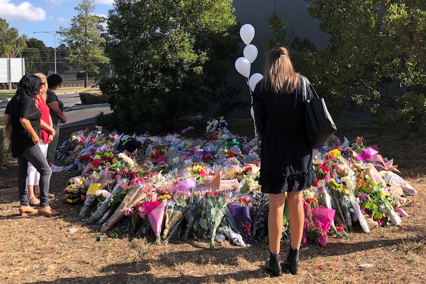 Flowers left in Bundoora.