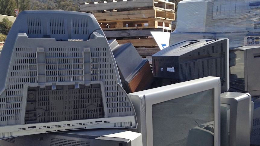 About 10 tonnes of televisions and computers are being handed in each day.