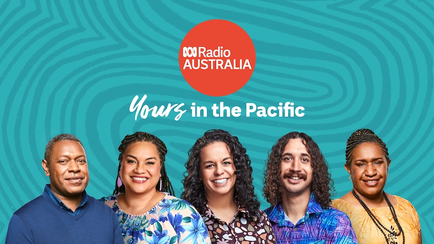 A group of Pacific presenters stand together.
