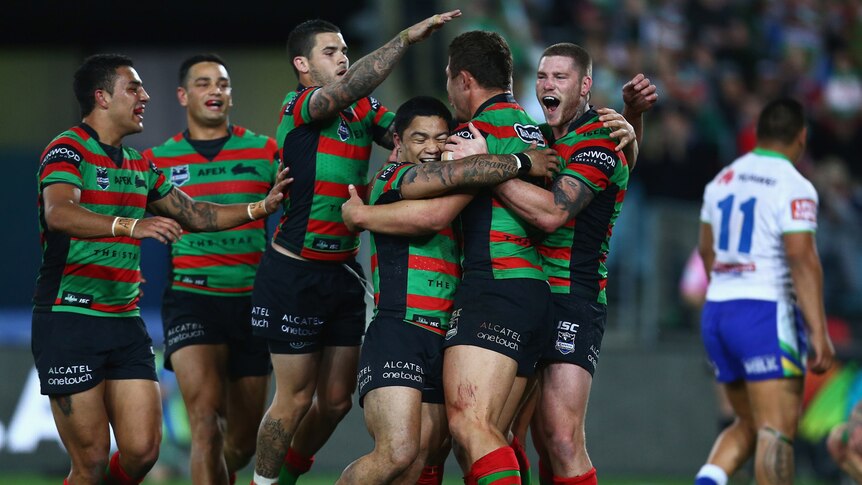 Burgess mobbed by the Bunnies