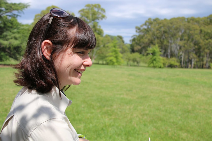 ACT Government ecologist Claire Wimpenny at Weston Park.