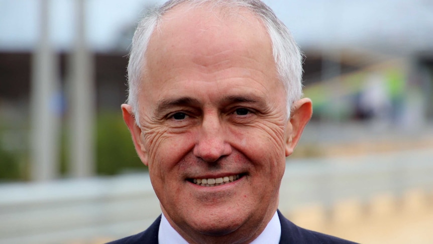Head and shoulders pic of Prime Minister Malcolm Turnbull.