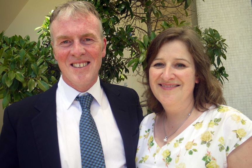 New Australian citizens Hamish and Kirsty Baird.