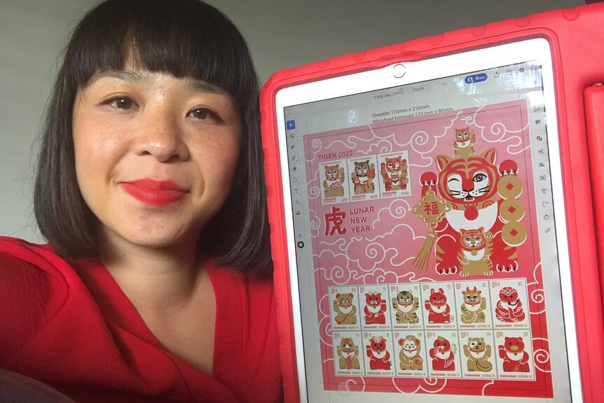 Australia Post commissioned Chrissy Lau to design a Year of the Tiger postage stamp collection.