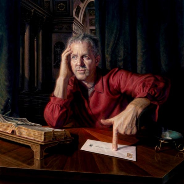 Self Portrait after Saint Jerome Flanders, by Warren Crossett, which has won the 2015 Moran Prize for Portraiture.