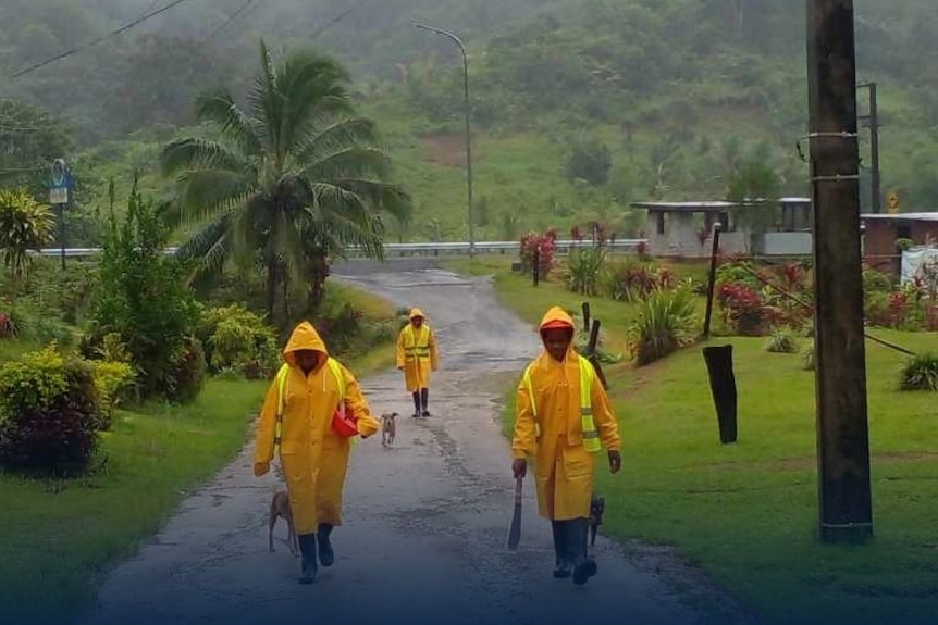 Volunteers go door-to-door as Category 3 Tropical Cyclone Mal tracks across Fiji 