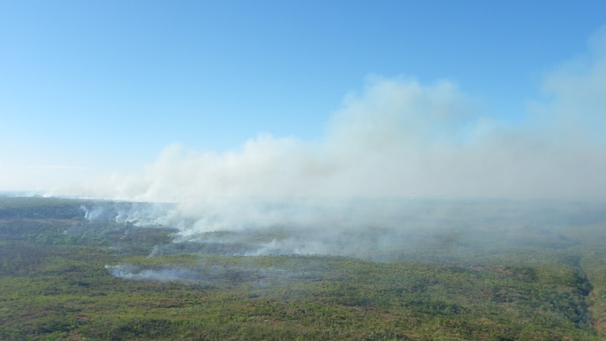 fires burning across scrub