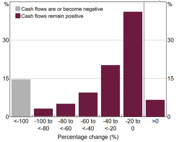 Cash flow graph Verrender column
