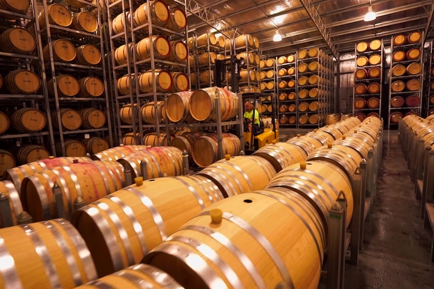 Image of wine barrels