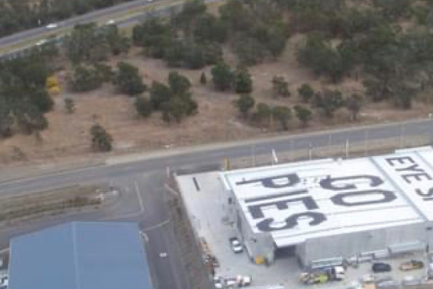 Roof reading "Go Pies"