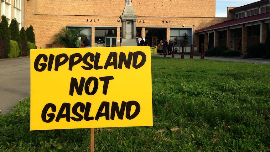 Gas protest Gippsland