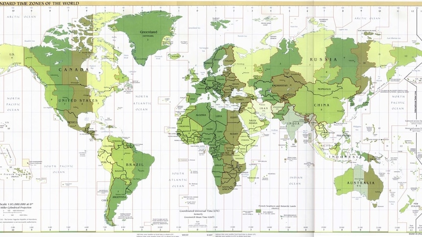 Standard time zones