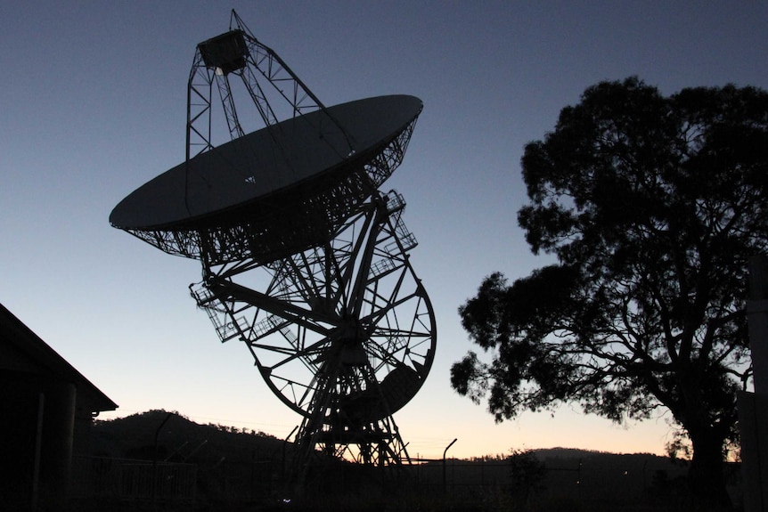 Radio telescope at the Mount Pleasant Observatory