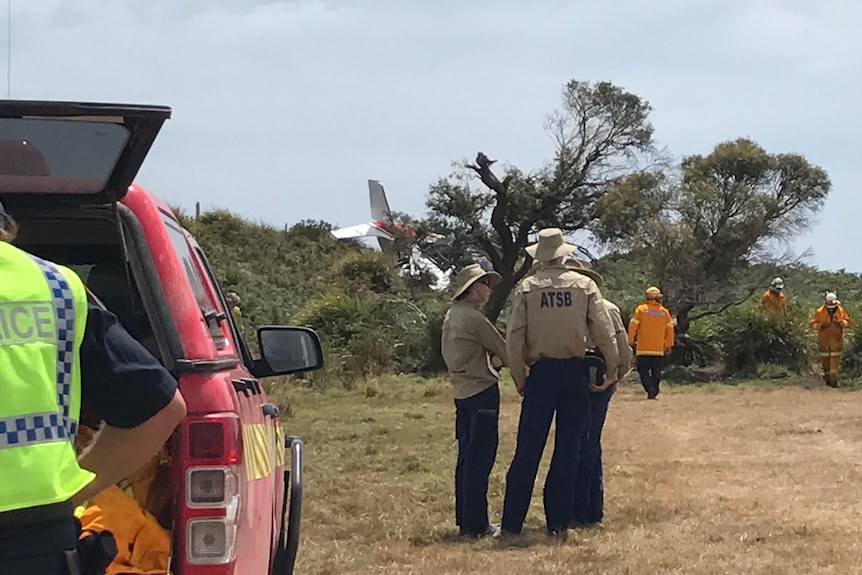 Cessna 182 crash site.