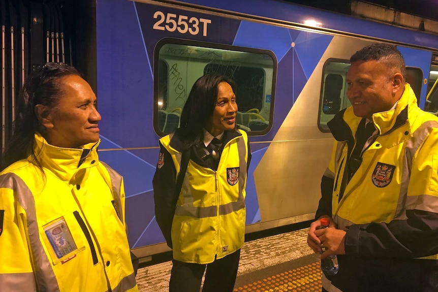 The Maori wardens at patrol Werribee, Altona and Sunshine stations in Melbourne's western suburbs.