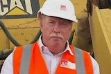 Australian Bauxite Chairman and former Tasmanian Premier Paul Lennon at the site of the new mine near Campbell Town.