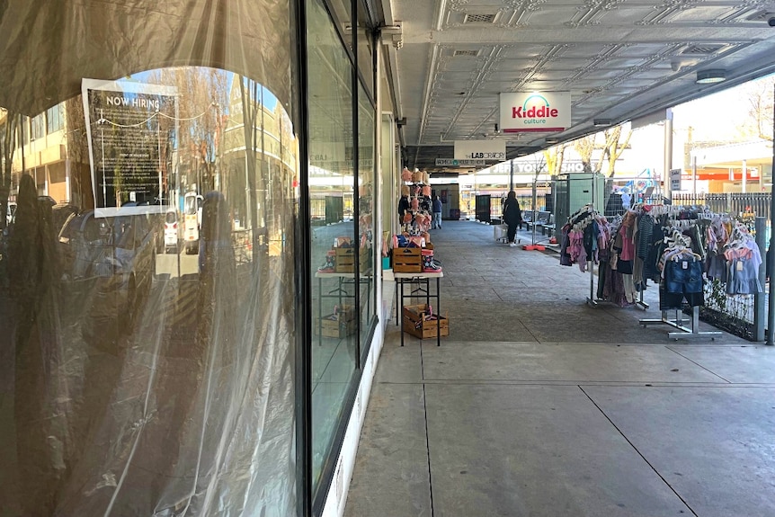 Shops down a street