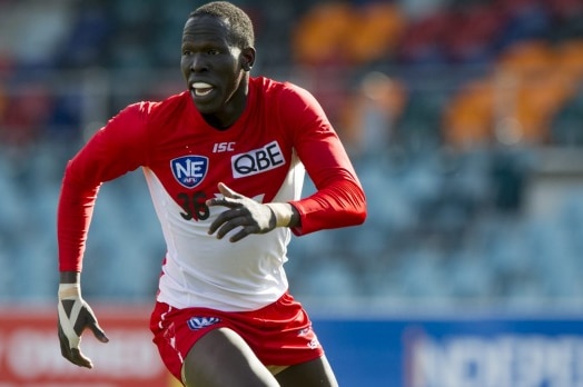 Sydney Swans player Aliir Aliir