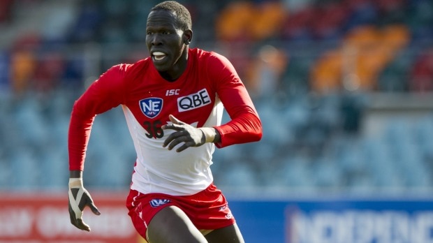 Sydney Swans player Aliir Aliir