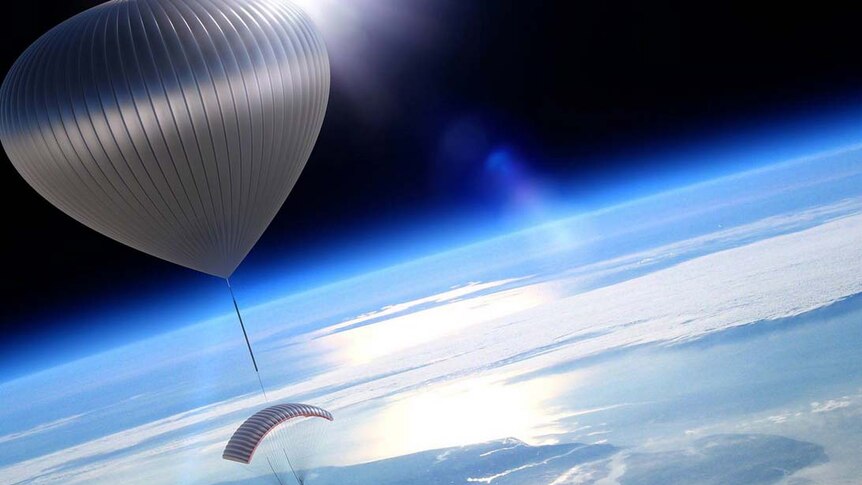 Illustration of the World View Enterprises helium balloon.