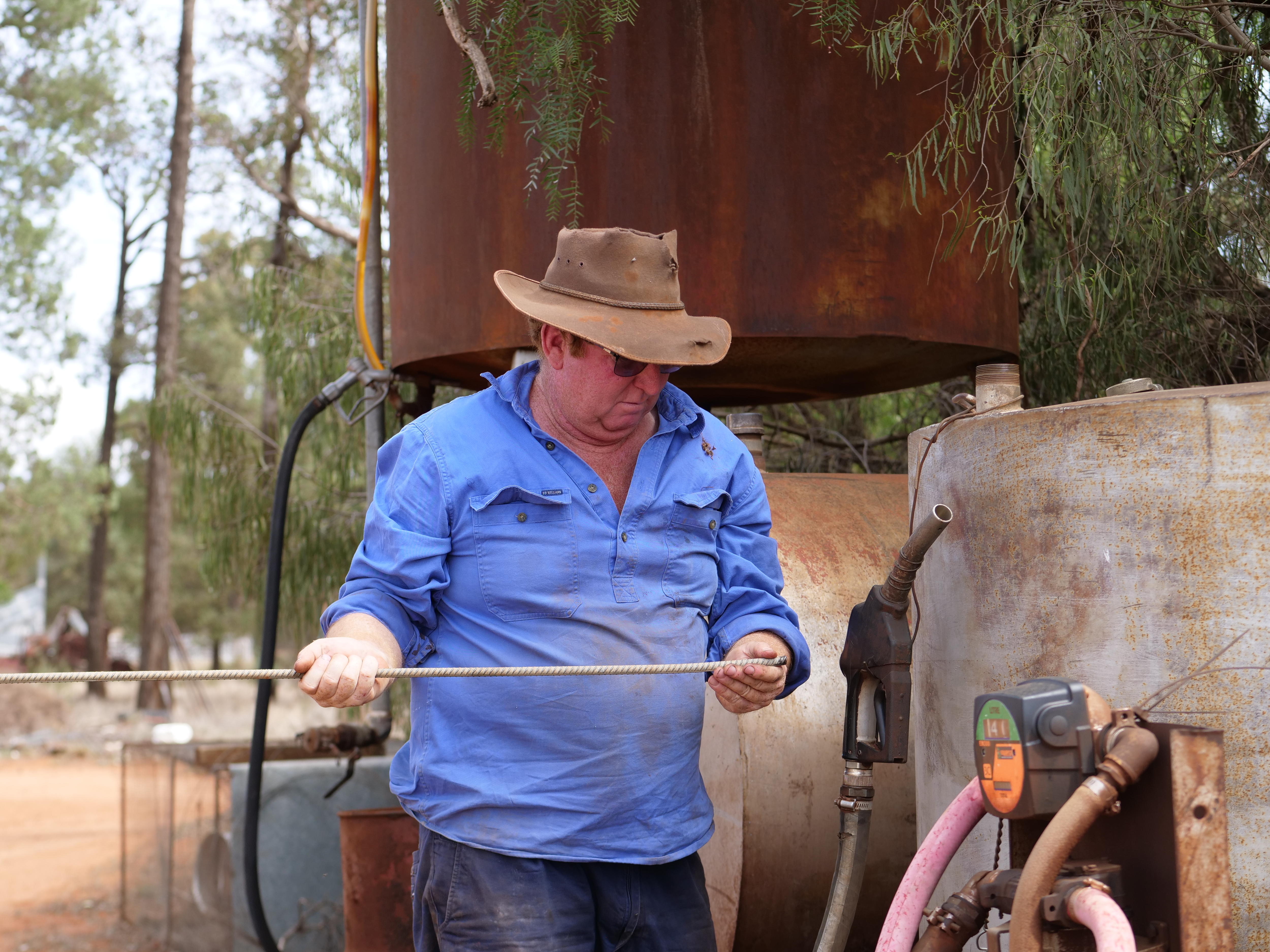 Running out of fuel creates 'triple whammy' for farmer