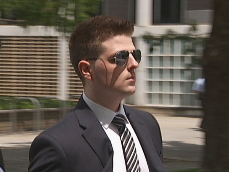 Department of Defence graduate Michael Scerba leaving the ACT Supreme Court last month.