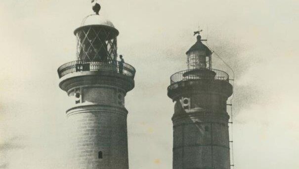 Macquarie Lighthouse Towers in 1883