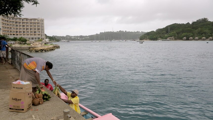 Vanuatu residents prepare for the arrival of Cyclone Pam