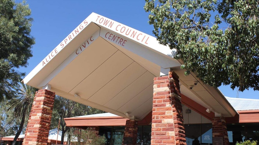 The Alice Springs Town Council Civic Centre pictured from the outside