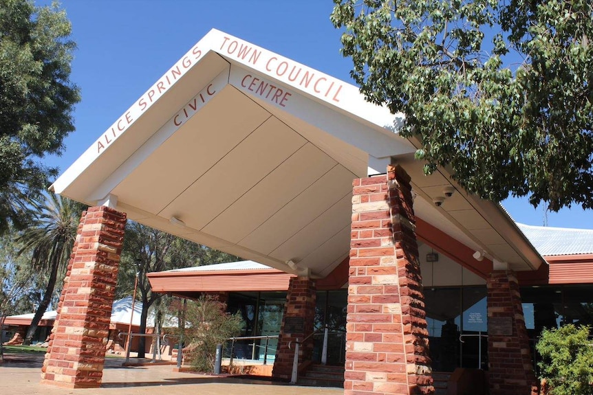The Alice Springs Town Council Civic Centre pictured from the outside