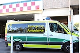 Ambulance outside the Royal Adelaide Hospital