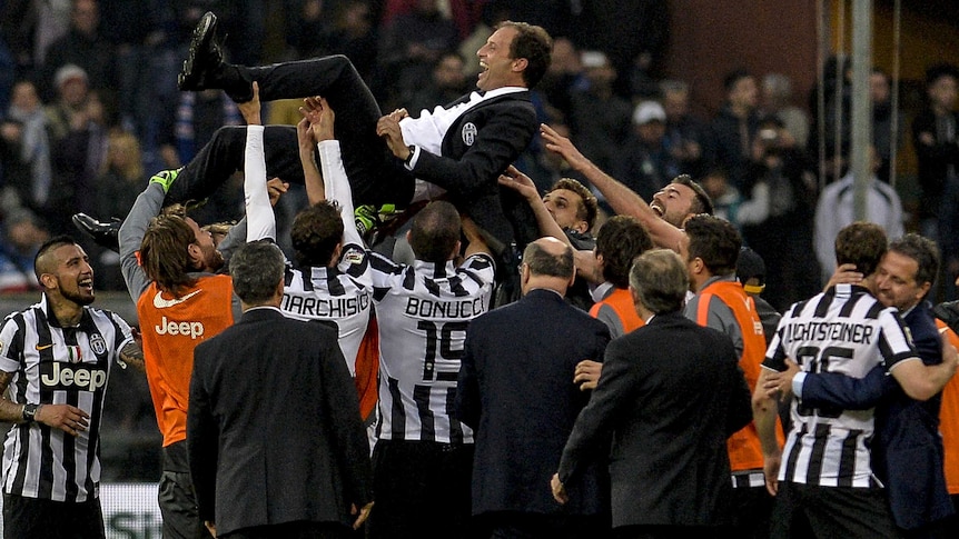 Juventus celebrates 31st title with Massimiliano Allegri