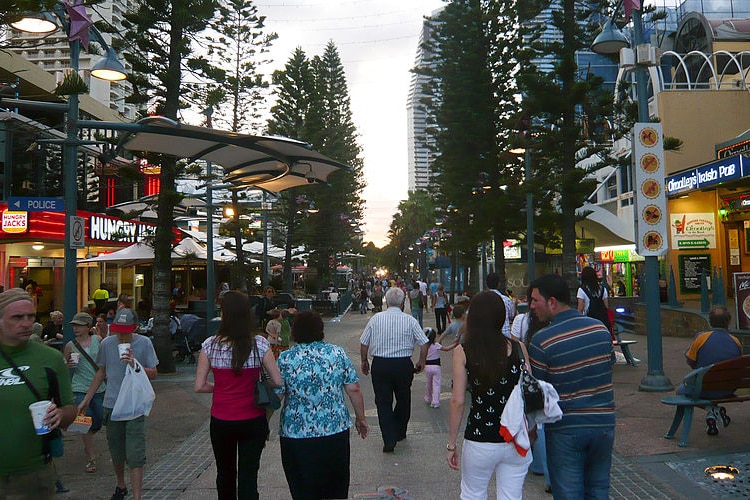 a crowded mall