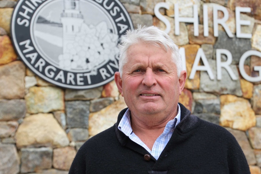 Ian Earl outside Shire of Augusta-Margaret River office.