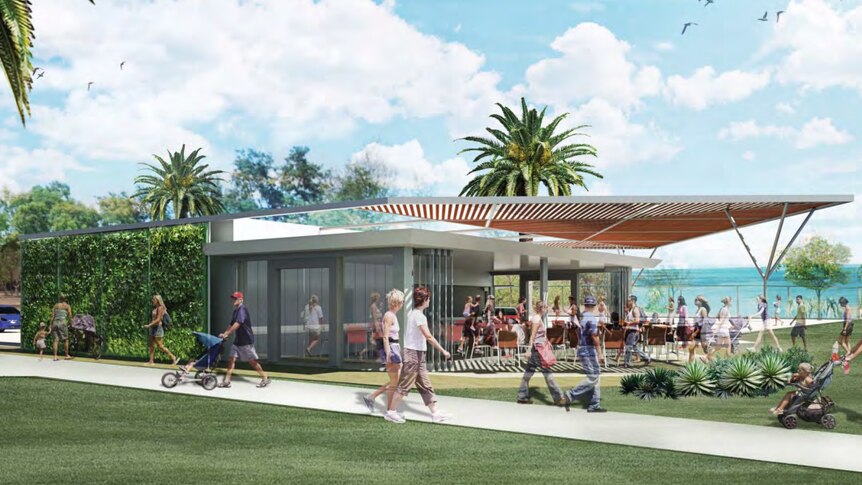 An artist's impression of the planned Nightcliff cafe