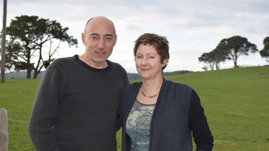 Beef producers Franco Santucci and Susan Banks from Crossover, West Gippsland.