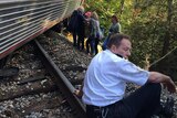 Amtrak train derailed in Vermont, USA.